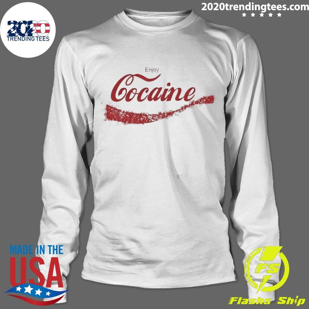 Enjoy Coke Cocaine Coca Cola Parody Logo Shirt