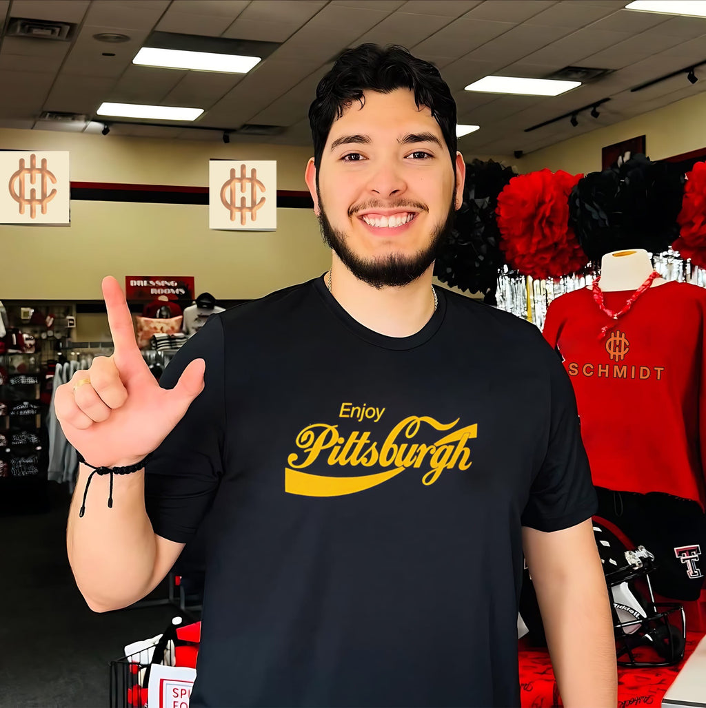 Enjoy Pittsburgh logo shirt
