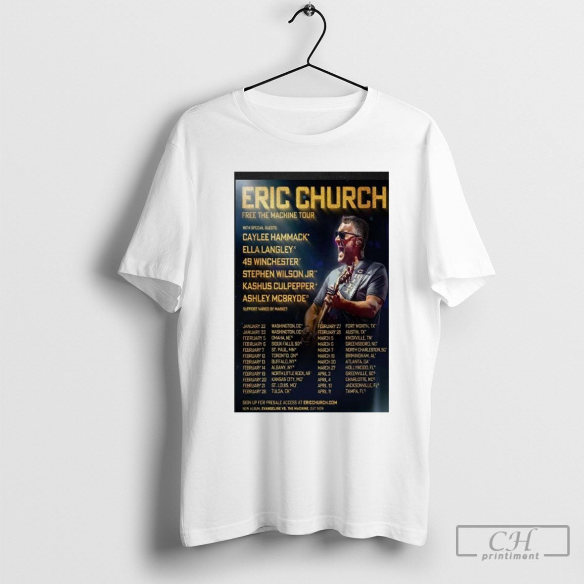 Eric Church Concert Free The Machine Tour 2026