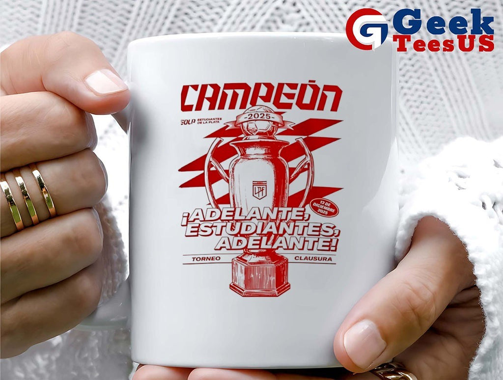 Estudiantes de La Plata campeón del Torneo Clausura 2025 trophy shirt