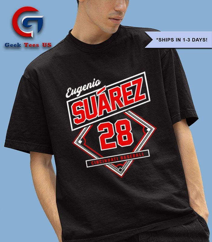 Eugenio Suarez 28 player Cincinnati Reds baseball Classic Diamond shirt