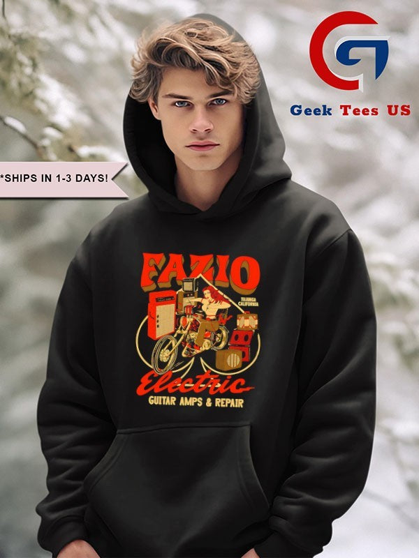 Fazio Electric Guitar Amps and Repair shirt