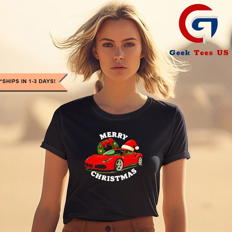 Ferrari car Merry Christmas shirt