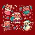 Festive Red Pandas