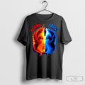 Flame And Frost Yin Yang Phoenix Dragon Shirt Tee