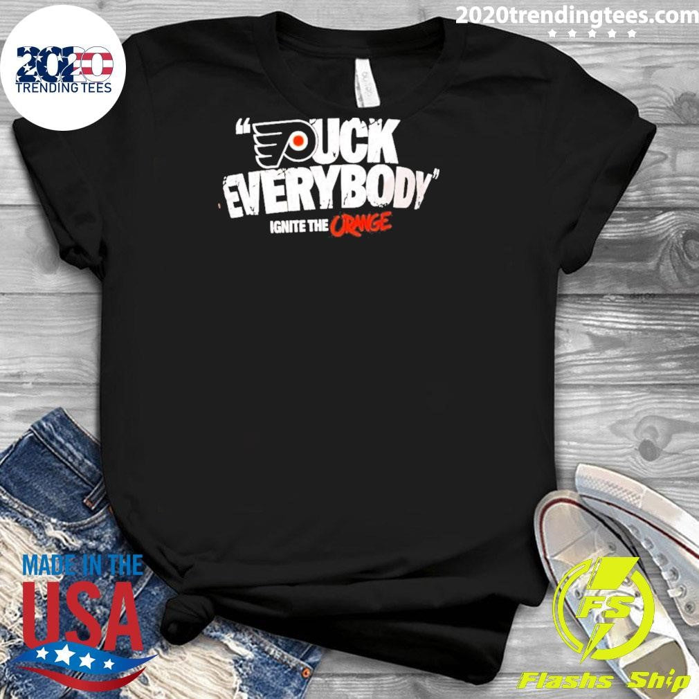 Flyers Hockey Playoff Puck Everybody Ignite The Orange Shirt