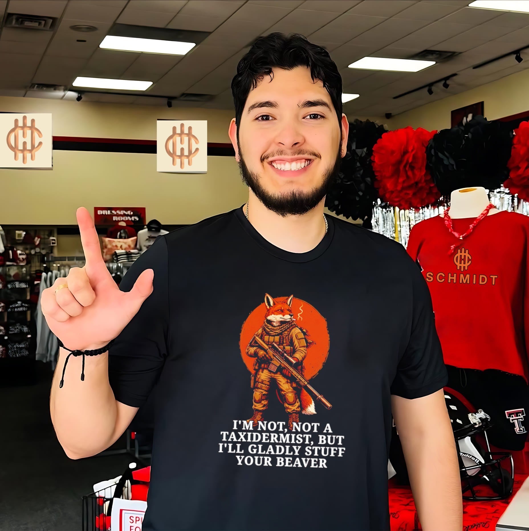 Fox soldier I’m not a taxidermist but I’ll gladly stuff your beaver shirt