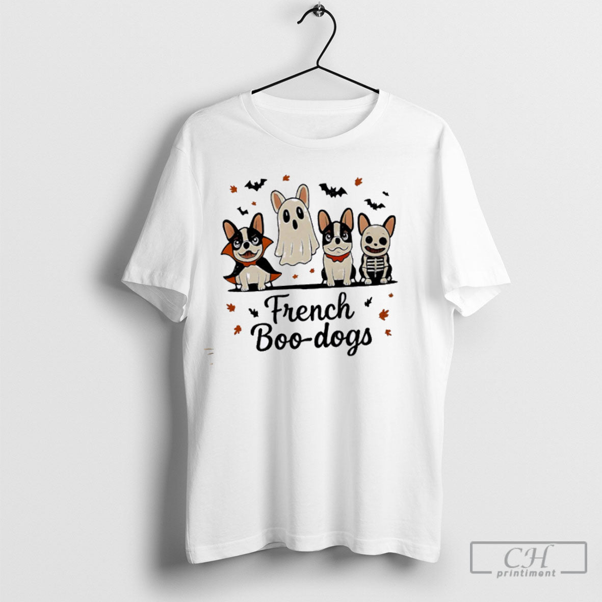 Frenchie Boo Dogs French Bulldog Halloween White