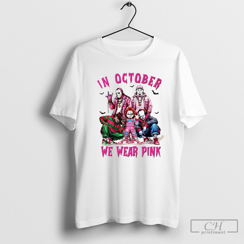 Friends Horror Breast Cancer Awareness In October We Wear Pink