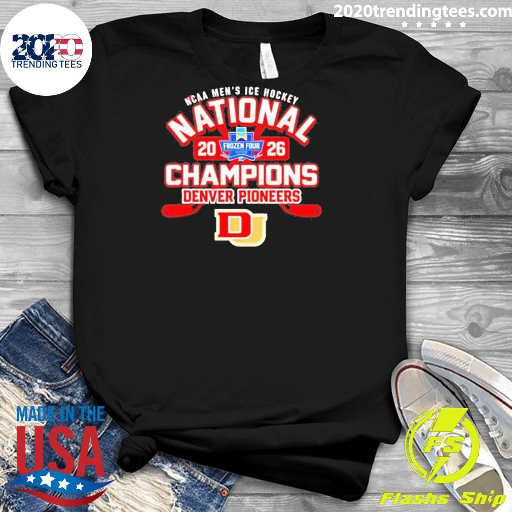 Frozen Four Men’s Ice Hockey National Champions 2026 Denver Pioneers Official Shirt