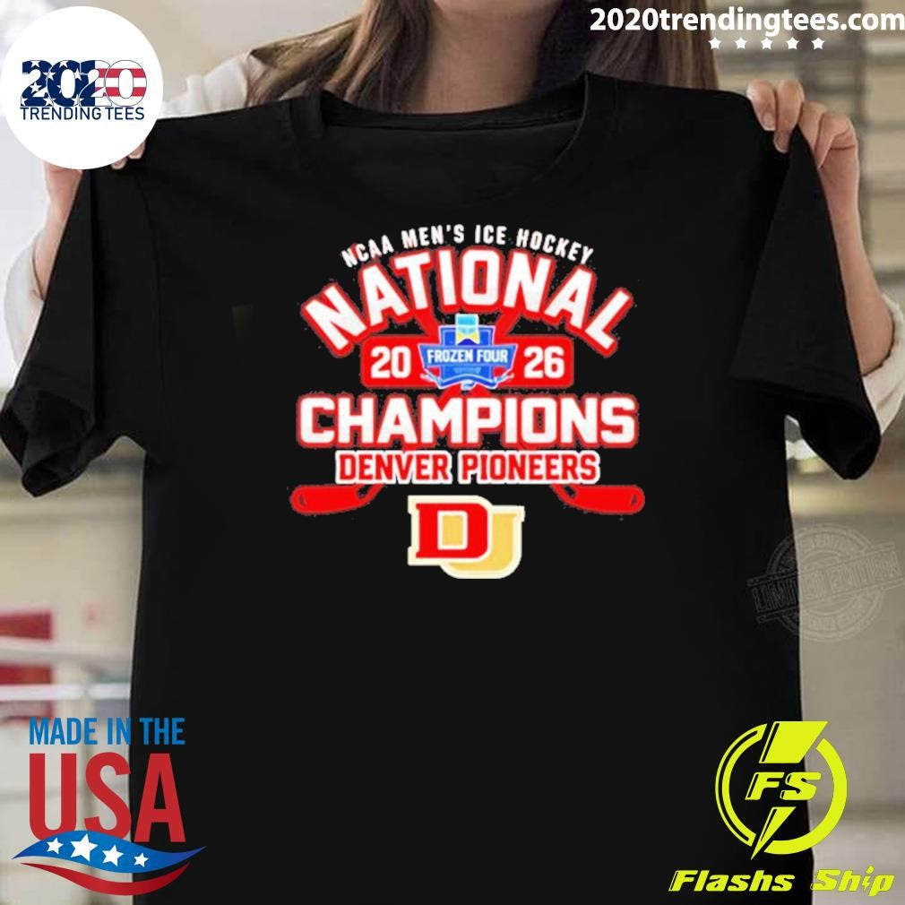 Frozen Four Men’s Ice Hockey National Champions 2026 Denver Pioneers Official Shirt