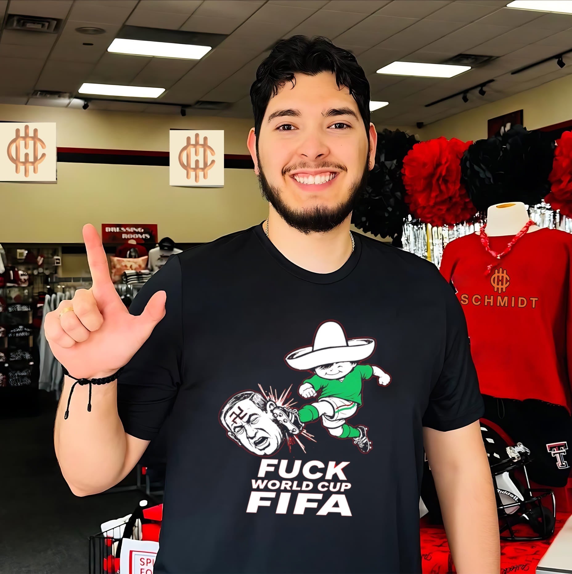 Fuck World Cup FIFA illustration shirt