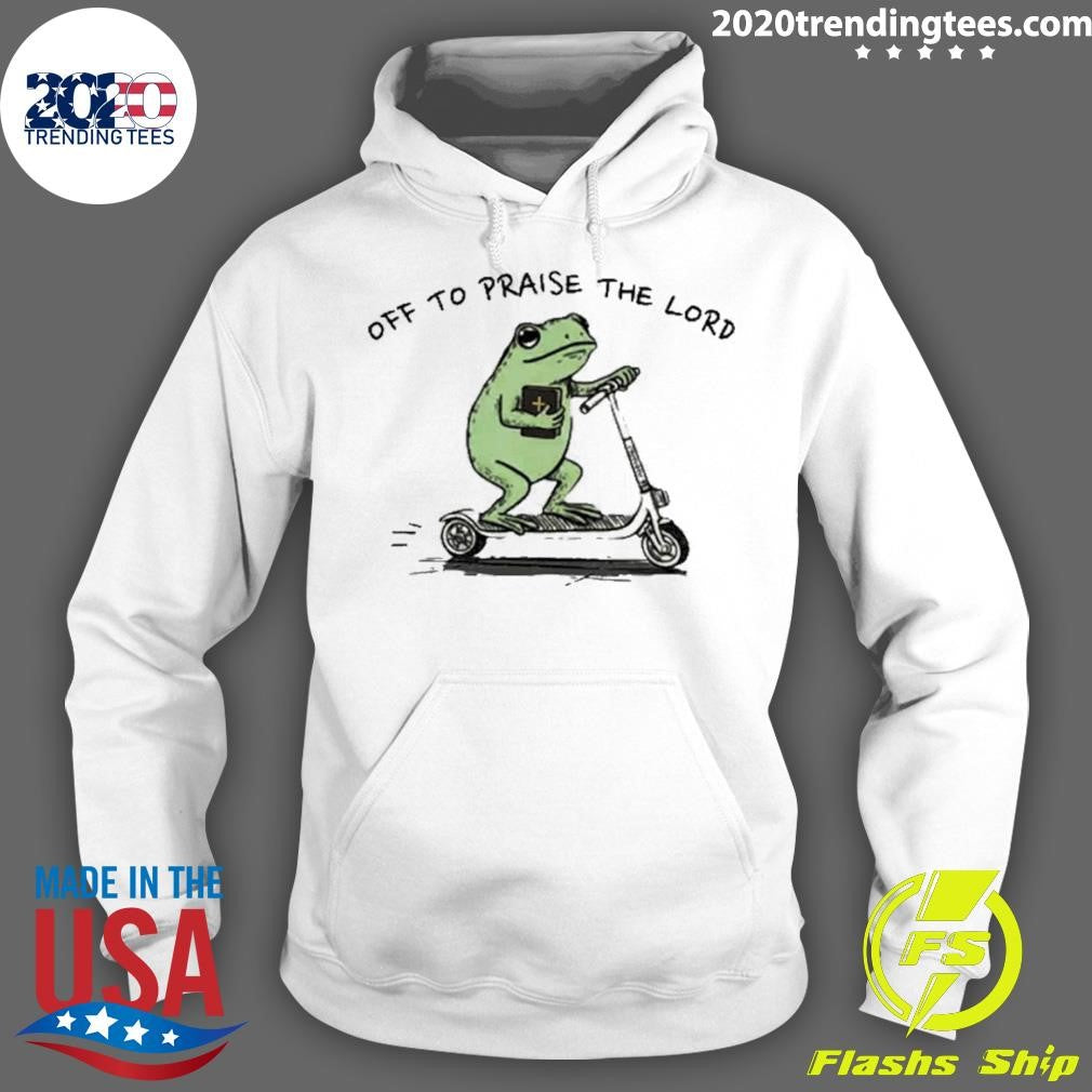 Funny Frog Off To Praise The Lord Bible Study Shirt