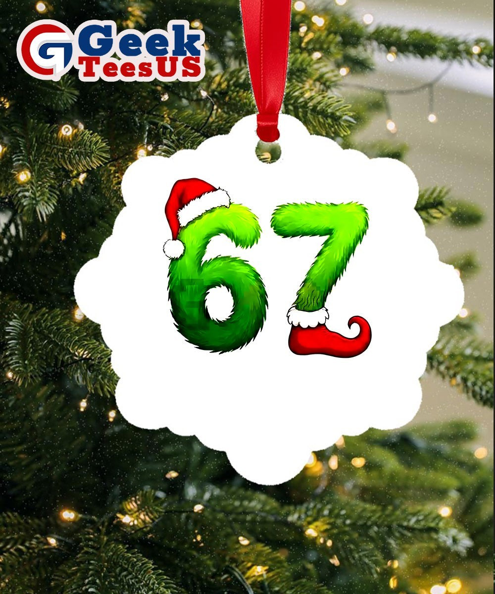 Funny Gen Z Pop 67 meme Ornament