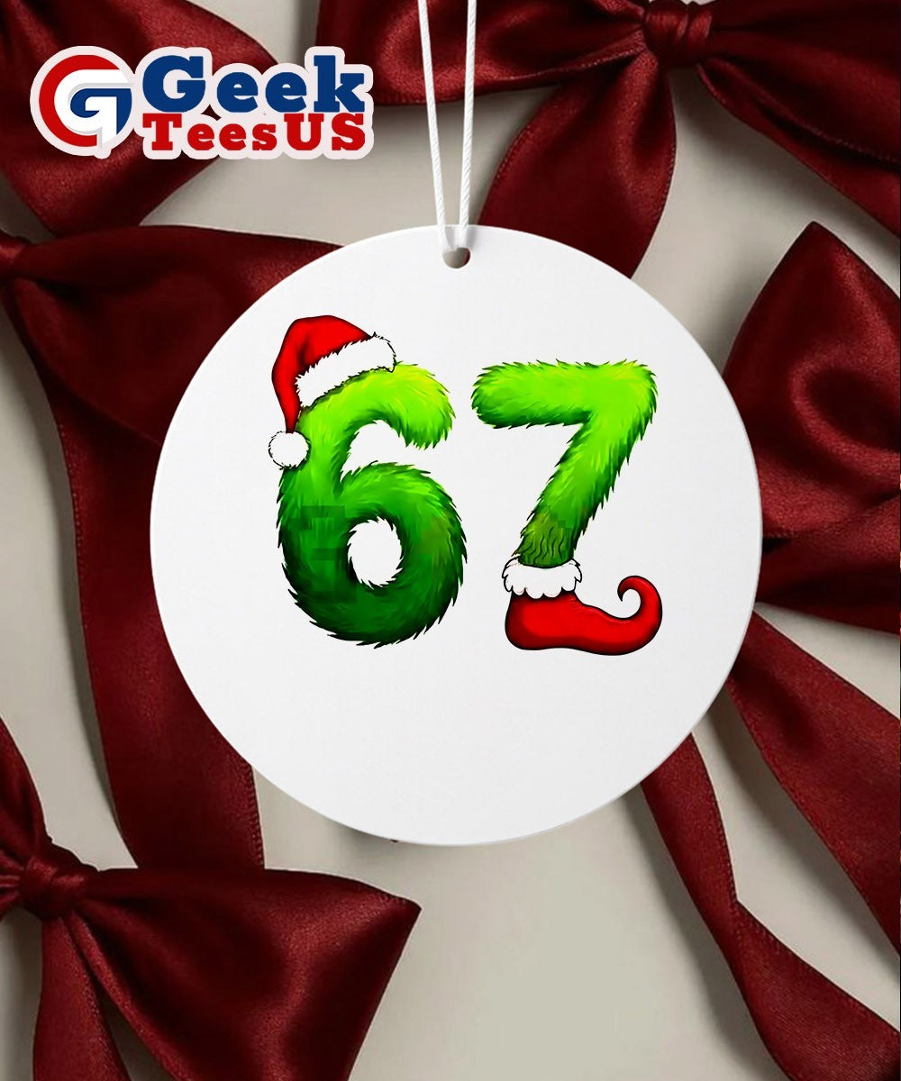 Funny Gen Z Pop 67 meme Ornament