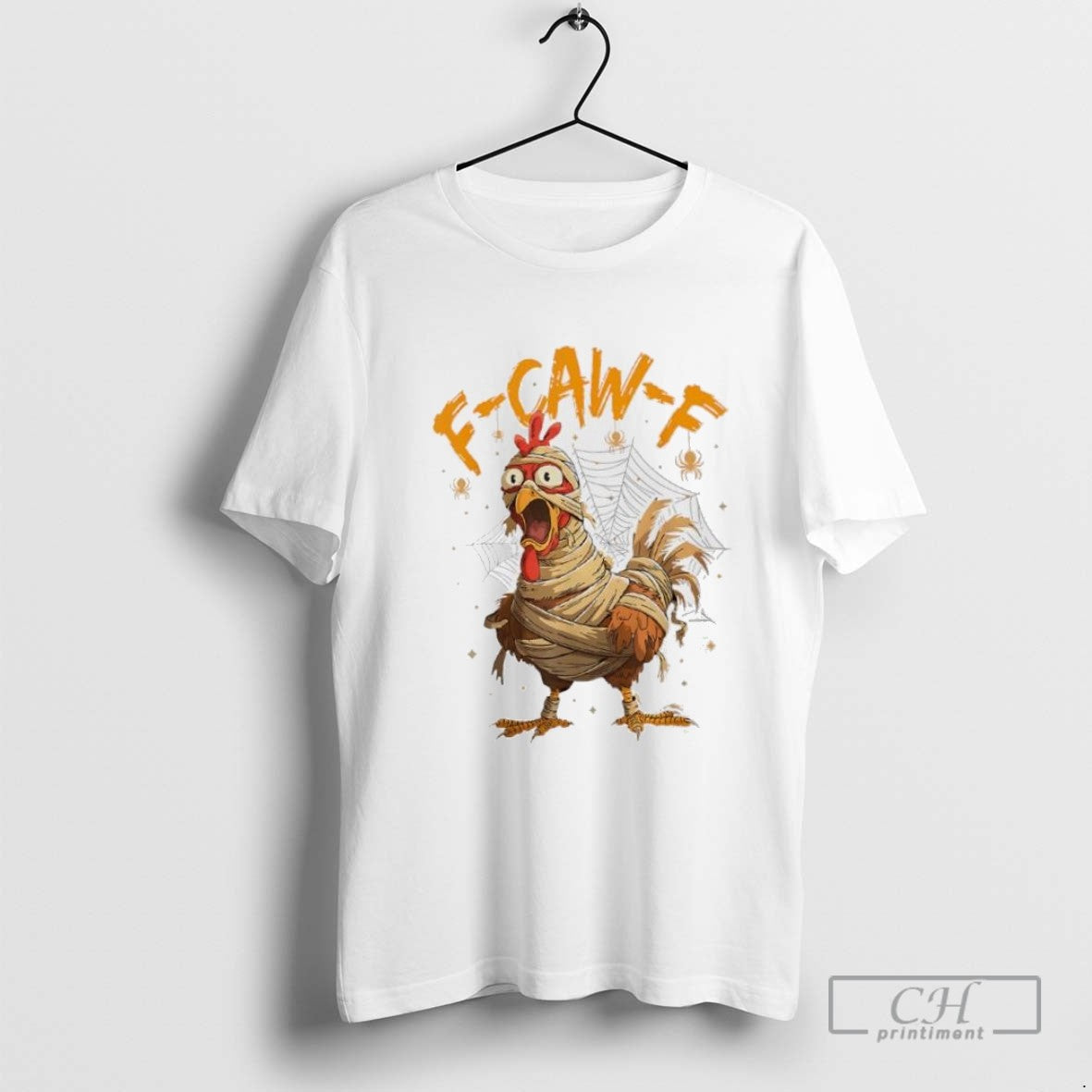 Funny Screaming Chicken F Caw F Graphic