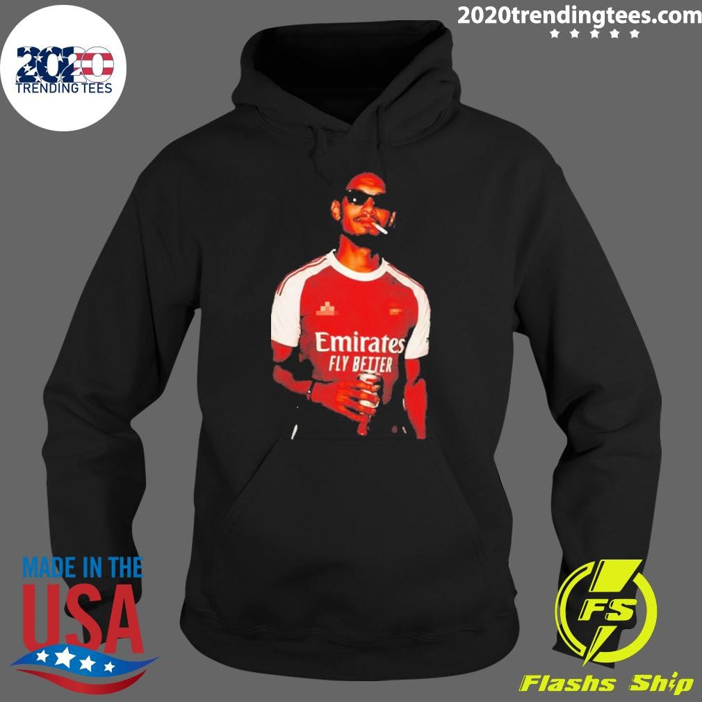 Gabriel Magalhaes Arsenal Jersey Smoking Shirt