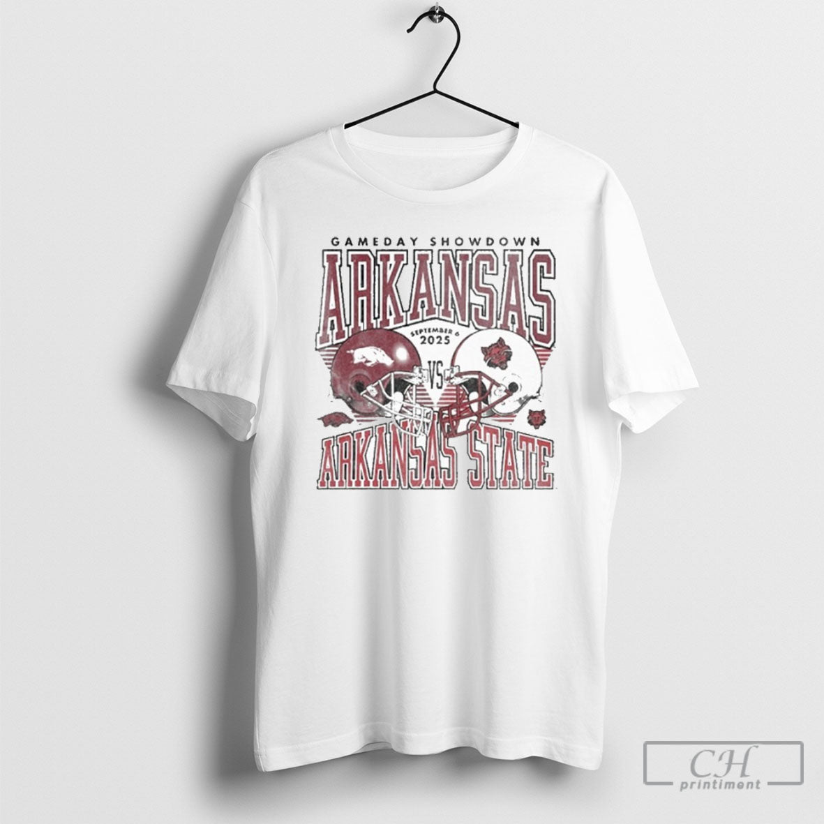 Gameday Arkansas Vs Arkansas State September 6 2025 Duel Helmet Shirt Tee