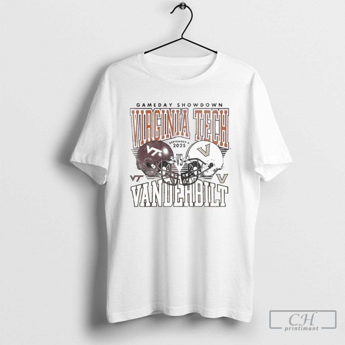 Gameday Showdown 2025 Virginia Tech Vs Vanderbilt Matchup T T Shirt