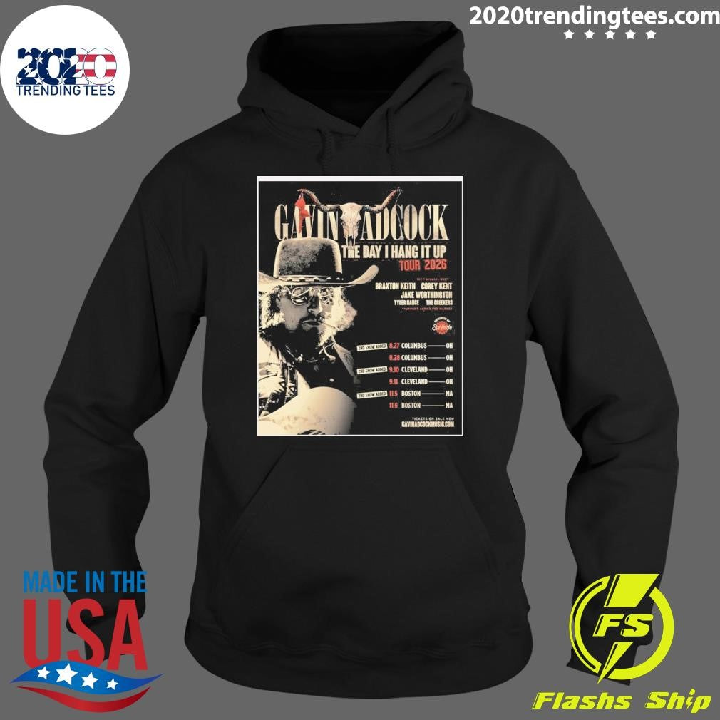 Gavin Adcock The Day I Hang It Up Tour 2026 Shirt