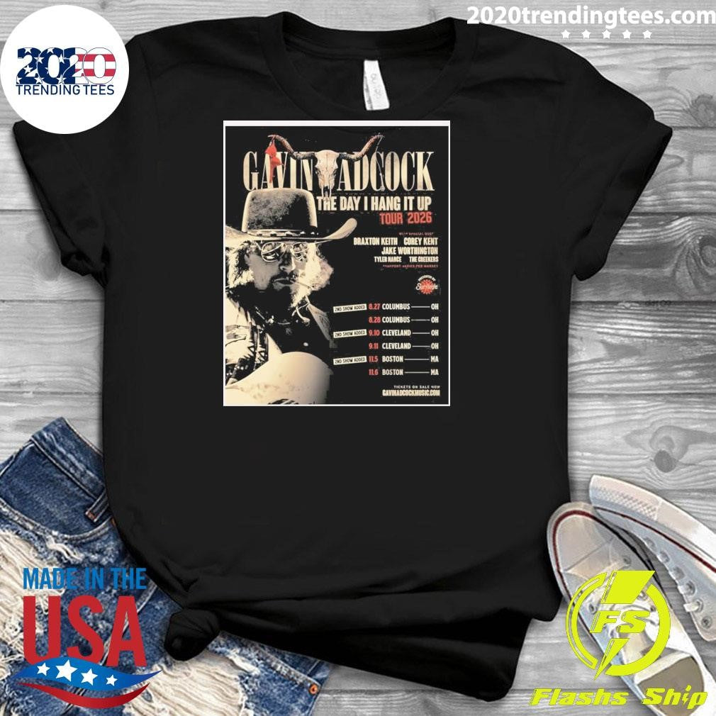 Gavin Adcock The Day I Hang It Up Tour 2026 Shirt