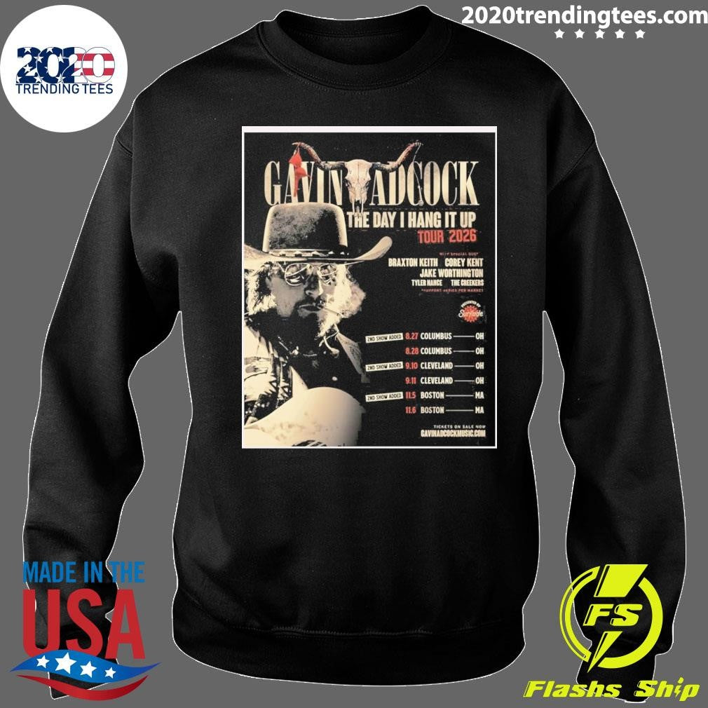 Gavin Adcock The Day I Hang It Up Tour 2026 Shirt