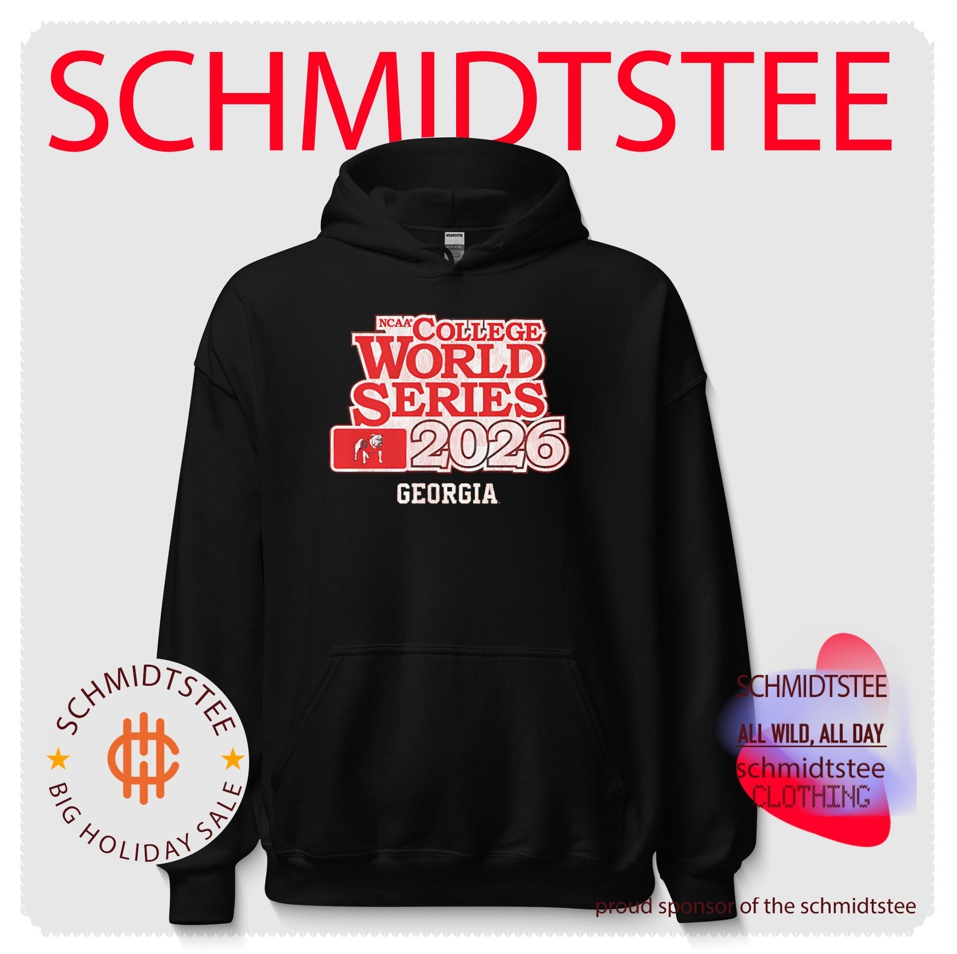 Georgia Baseball 2026 College World Series logo shirt
