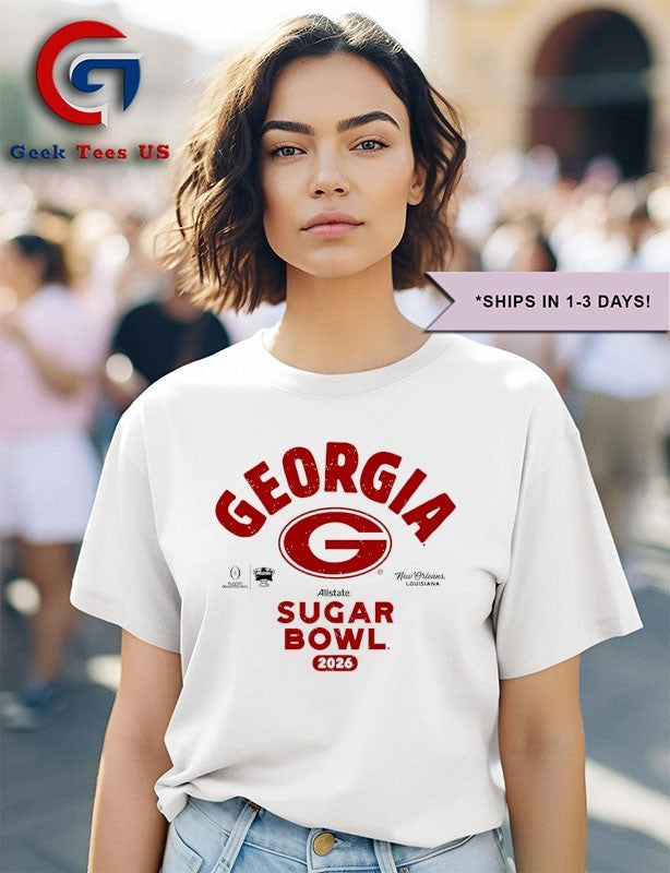 Georgia Bulldogs 2026 Allstate Sugar Bowl Bound Playoff Quarterfinal shirt