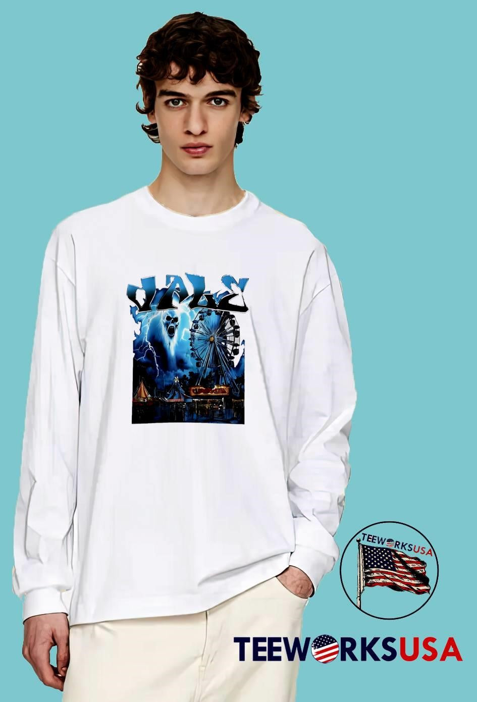 Ghostly Carnival Ride Dale Electric Storm Lightning shirt