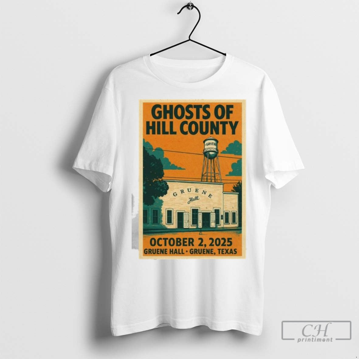 Ghosts Of Hill County Gruene Texas Oct 2 2025 Ladies T Shirt Jpg