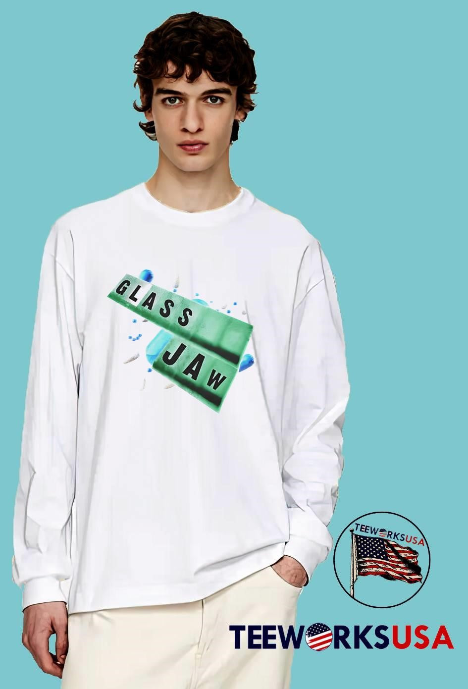 Glassjaw Band Logo Pill Capsule Unisex White shirt