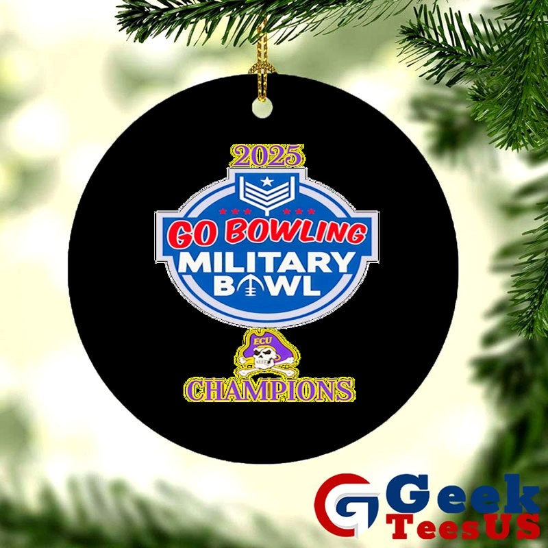 Go Bowling Military Bowl 2025 East Carolina Pirates Champions T-shirt