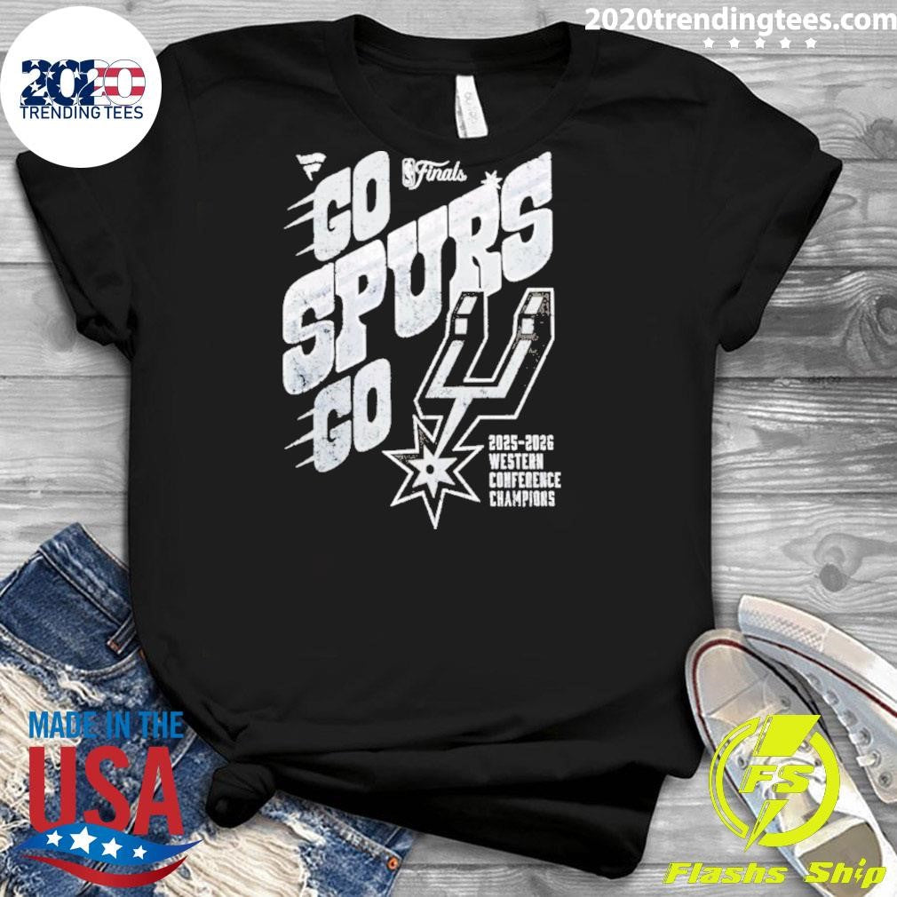 Go Spurs Go 2025-2026 Nba Western Conference Champions San Antonio Spurs Shirt