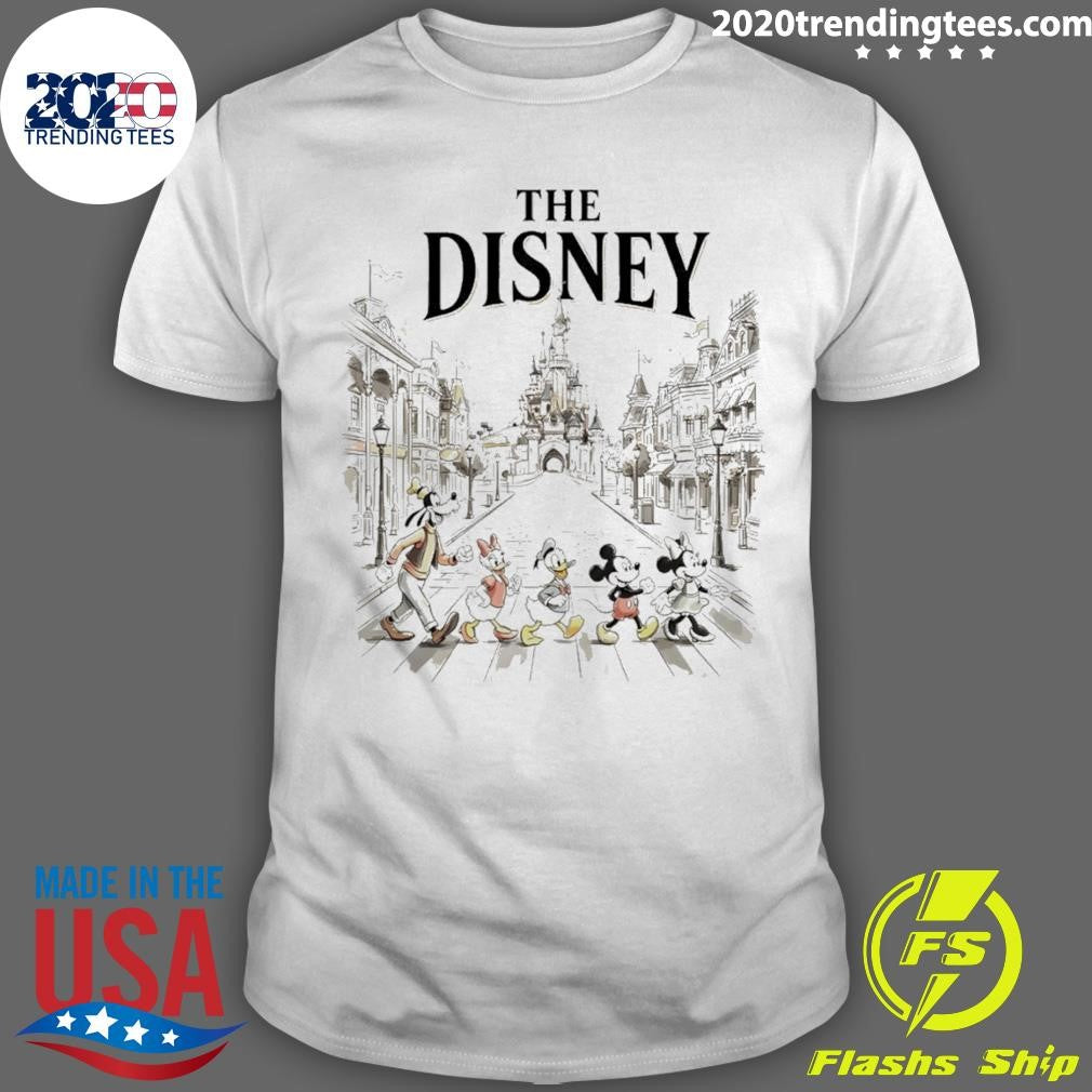 Goofy Daisy Duck Donald Duck Mickey Mouse Minnie Mouse The Disney Abbey Road Shirt