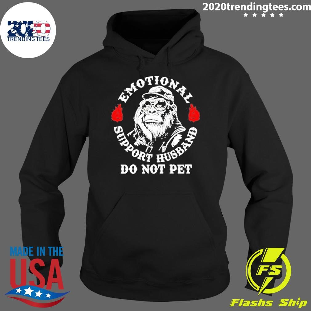 Gorilla Emotional Support Husband Do Not Pet Shirt