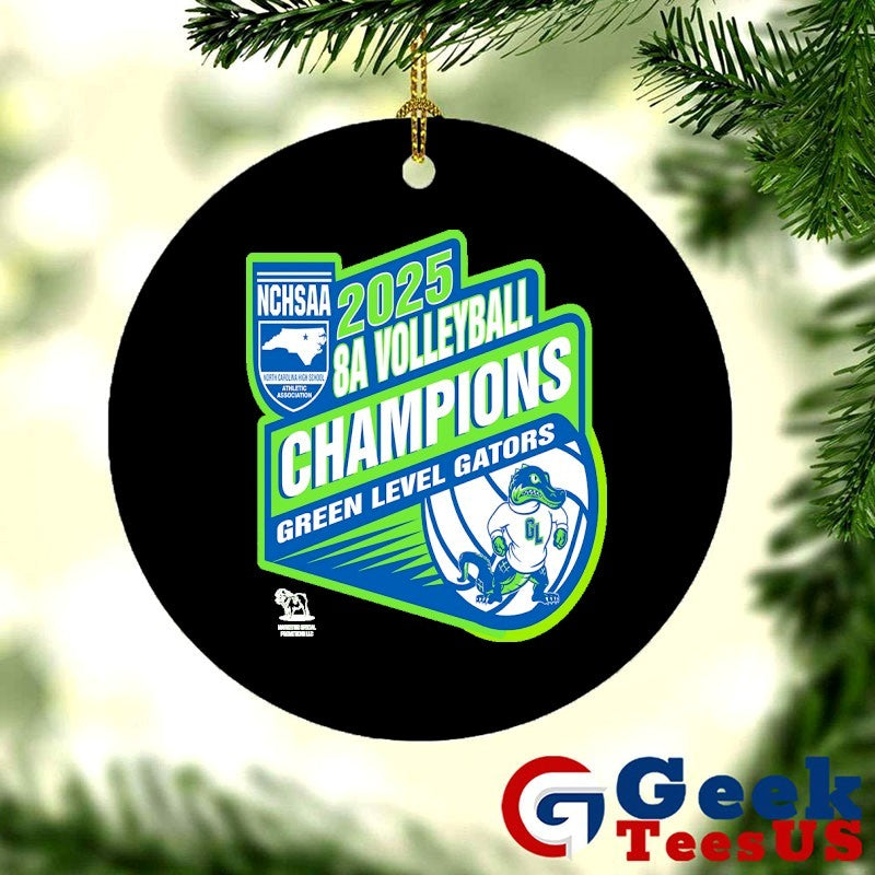 Green Level Gators NCHSAA 8A Volleyball Champions 2025 T-shirt