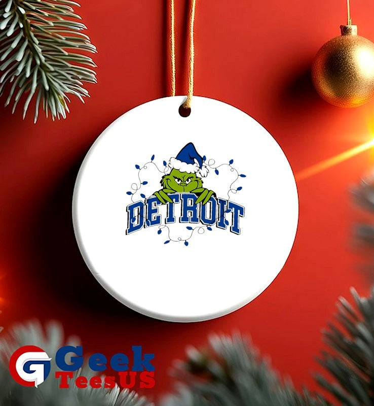 Grinch Detroit Lions Christmas Game Day shirt