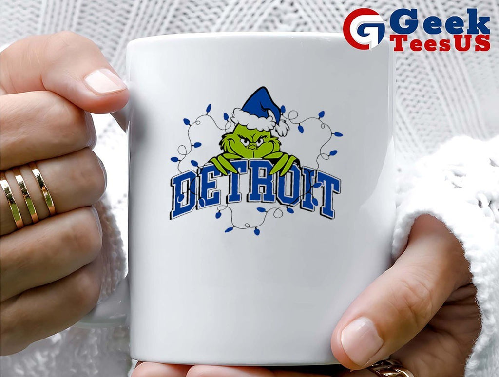 Grinch Detroit Lions Christmas Game Day shirt