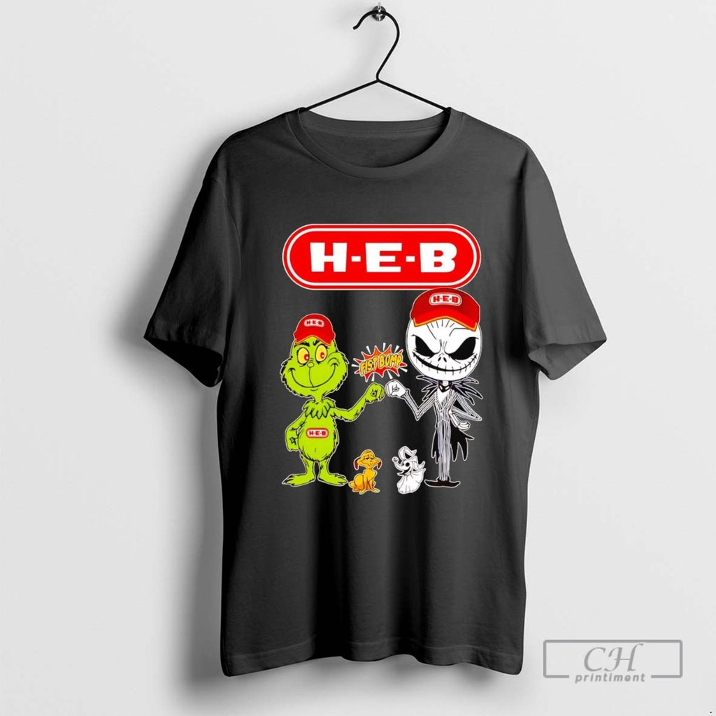 Grinch And Jack Skellington Fist Bump H E B Halloween