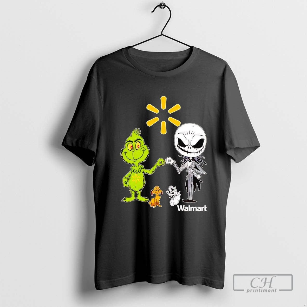 Grinch And Jack Skellington Fist Bump Walmart Halloween