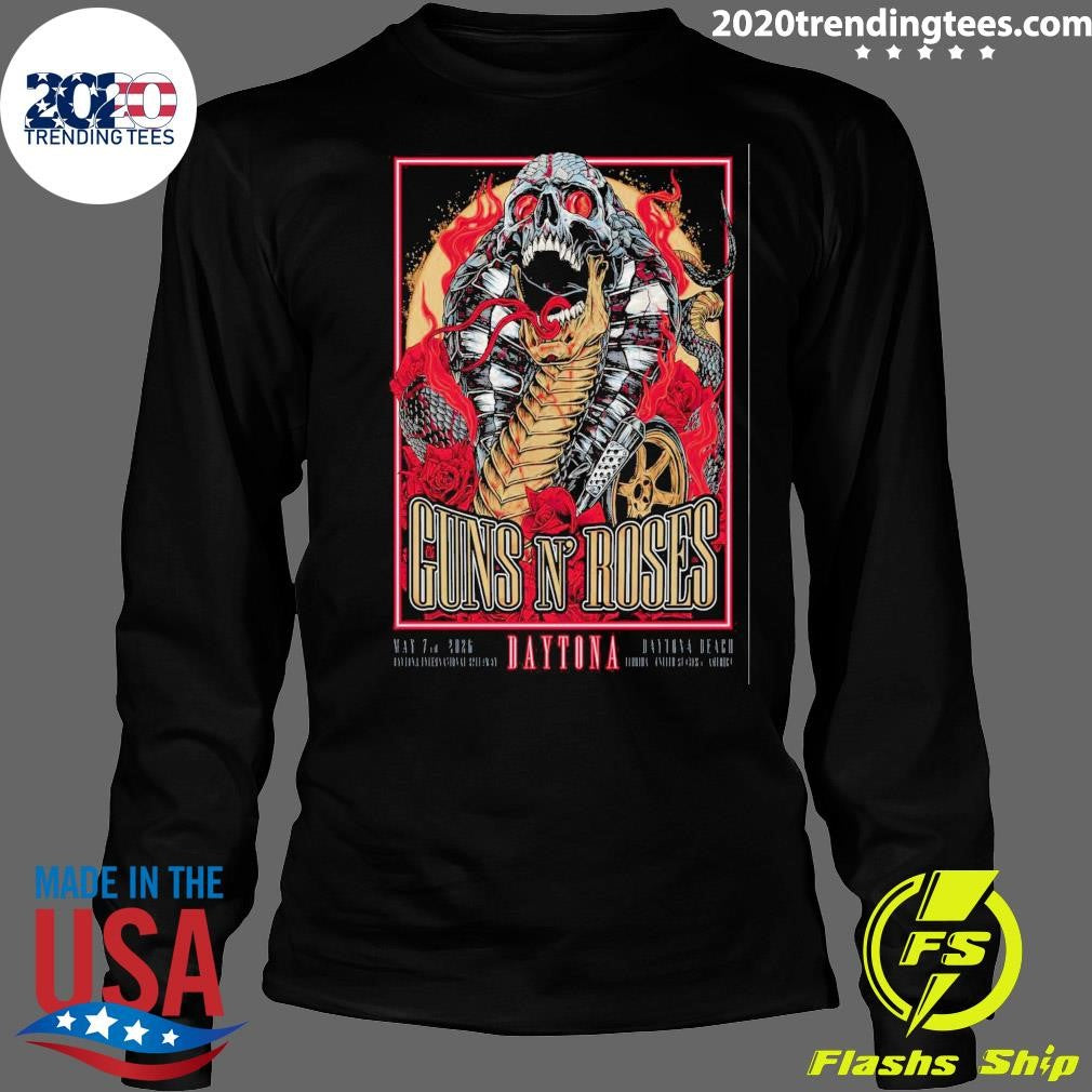Guns N’ Roses In Daytona Beach FL On May 7 2026 Tour Shirt