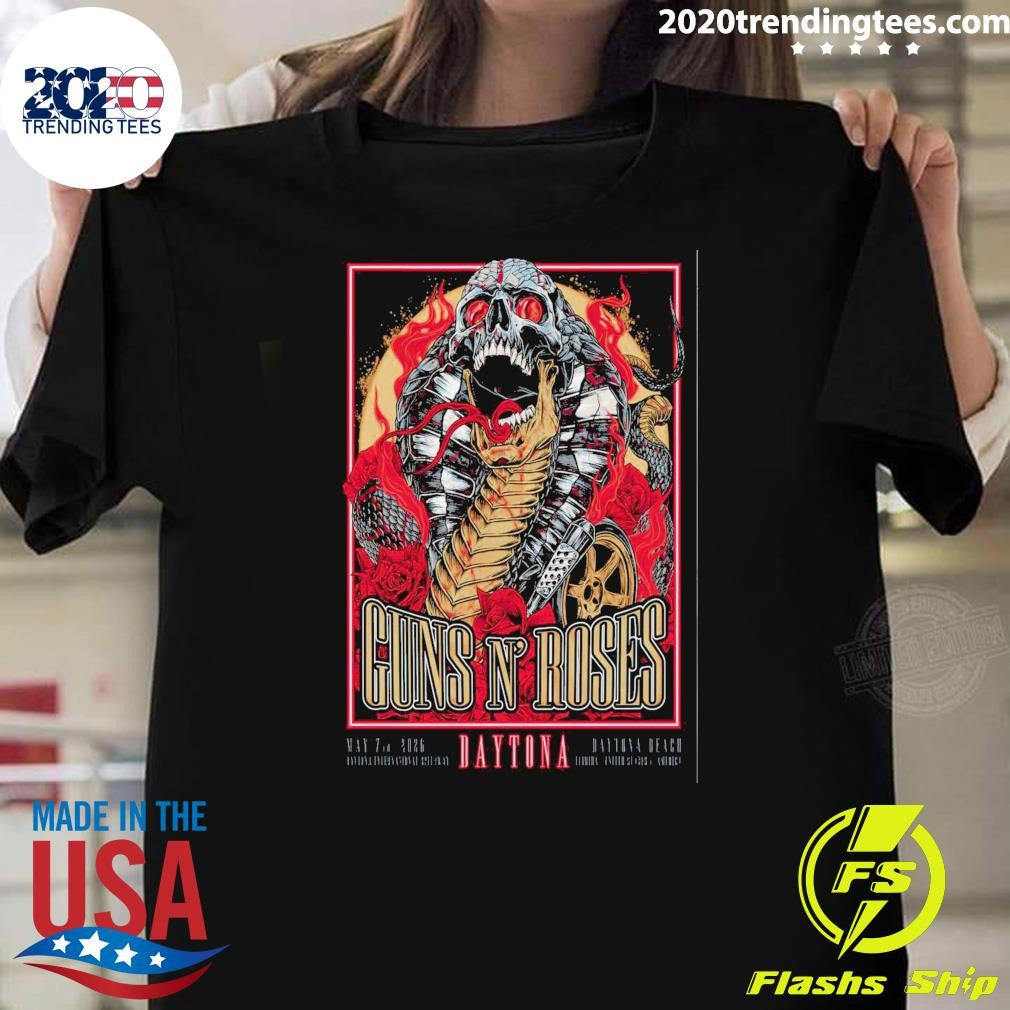 Guns N’ Roses In Daytona Beach FL On May 7 2026 Tour Shirt