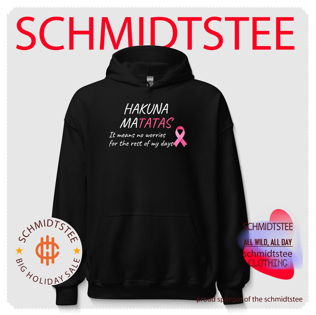 Hakuna matatas it means no worries for the rest of my days pink ribbon shirt