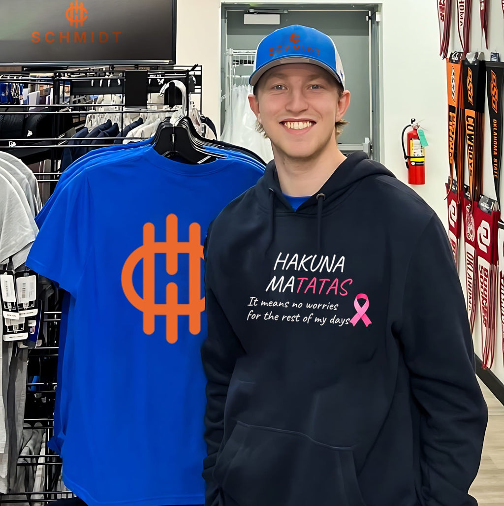 Hakuna matatas it means no worries for the rest of my days pink ribbon shirt