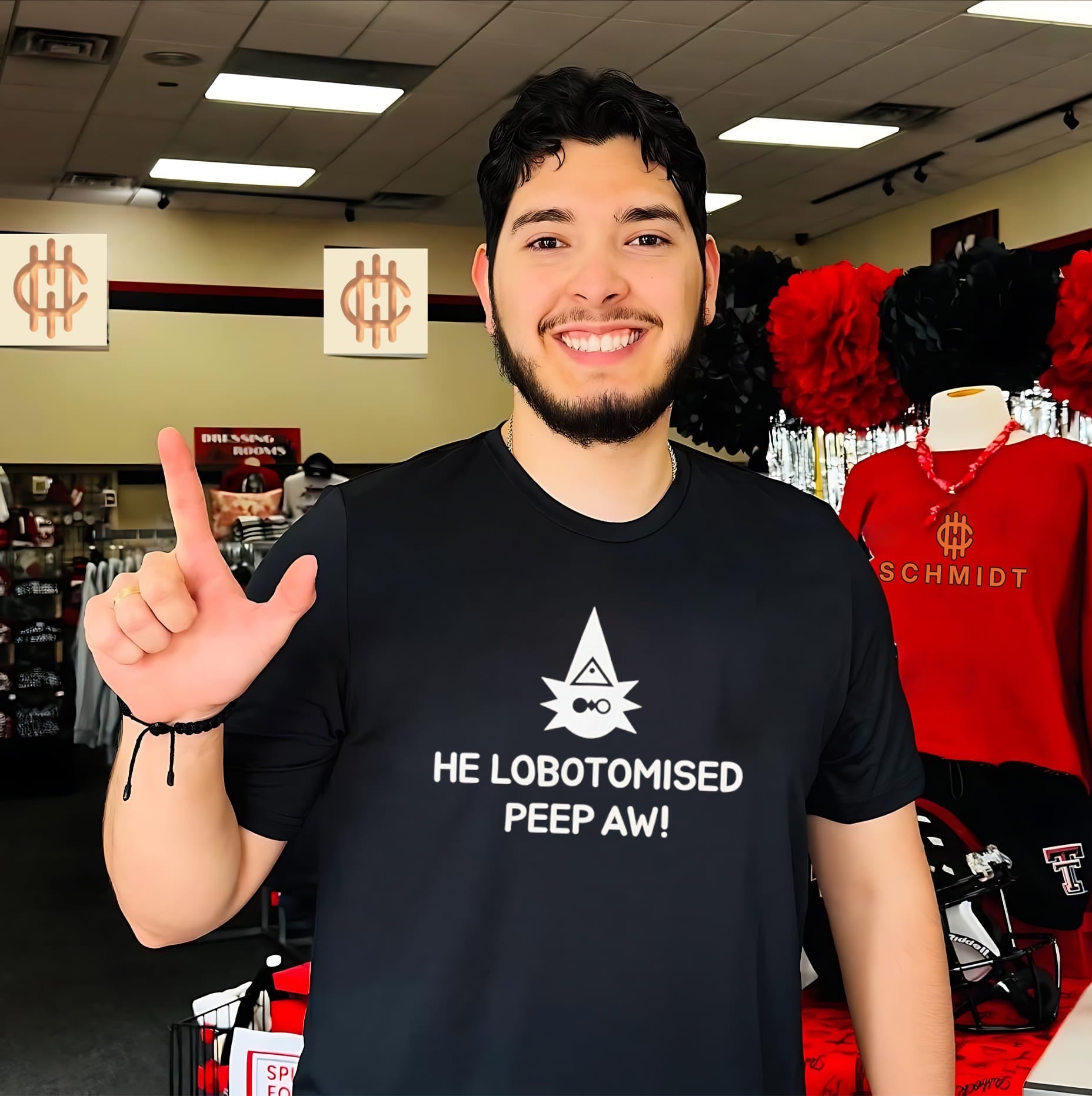He lobotomised peep aw shirt