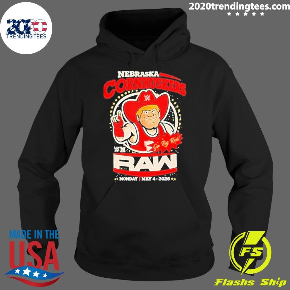 Herbie Husker Nebraska Cornhuskers Raw Wwe Go Big Red Shirt