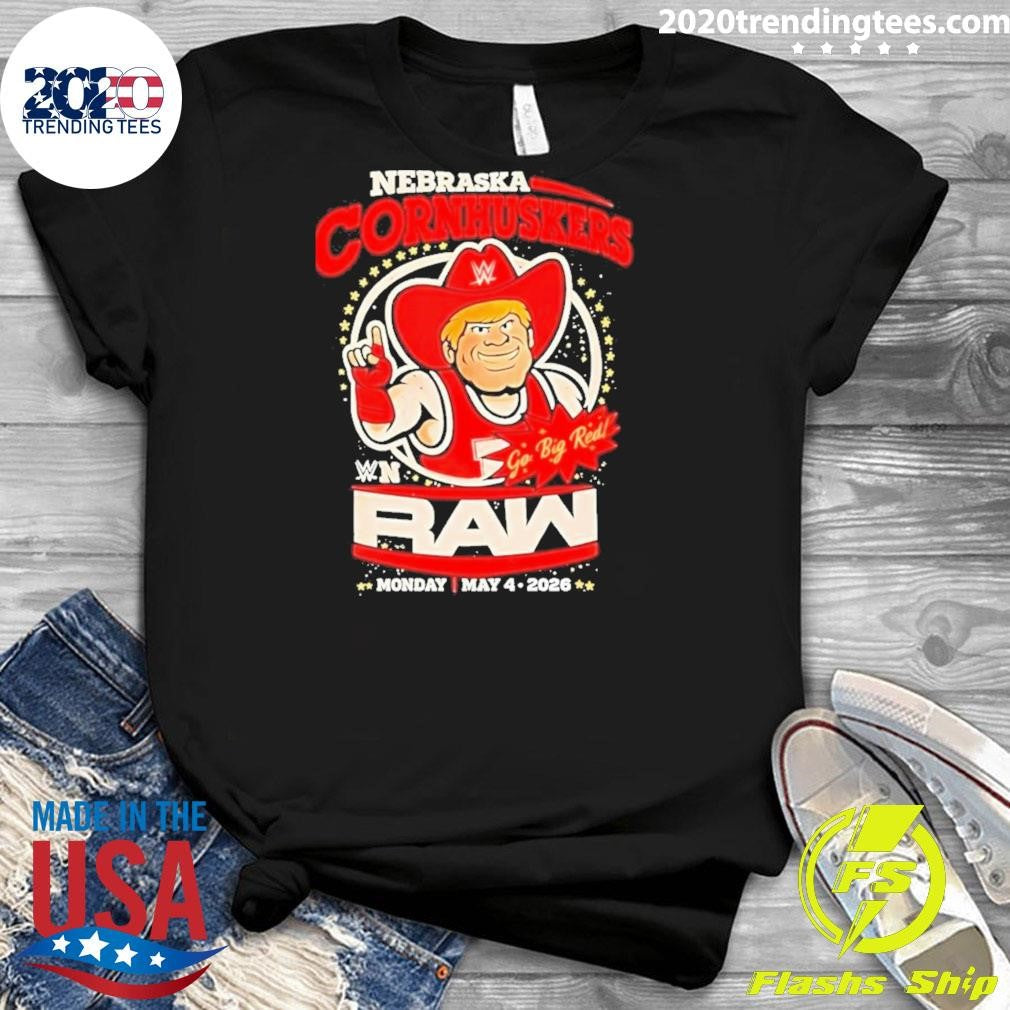 Herbie Husker Nebraska Cornhuskers Raw Wwe Go Big Red Shirt