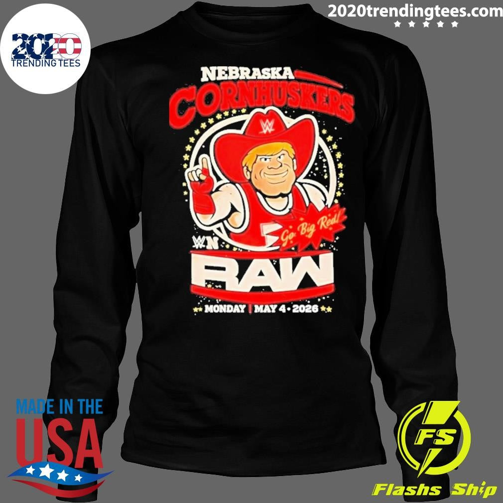 Herbie Husker Nebraska Cornhuskers Raw Wwe Go Big Red Shirt