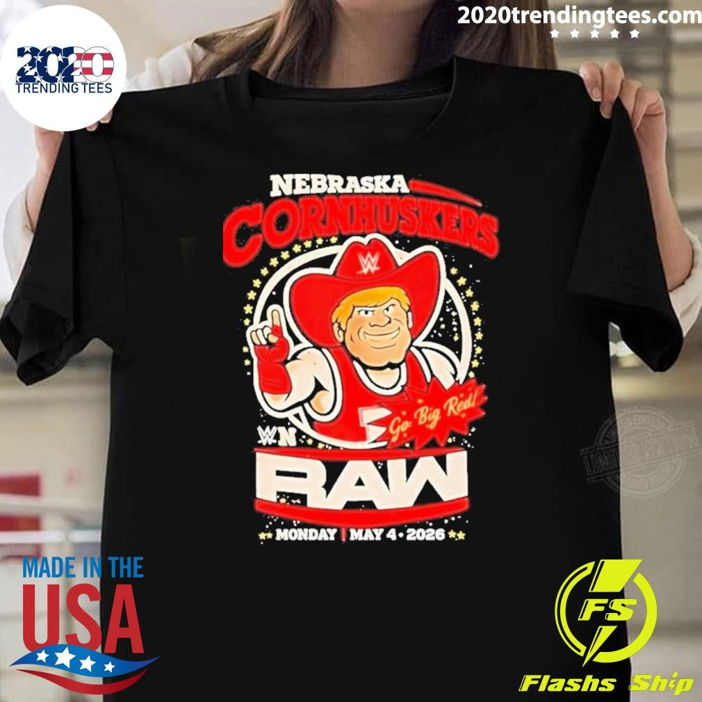 Herbie Husker Nebraska Cornhuskers Raw Wwe Go Big Red Shirt