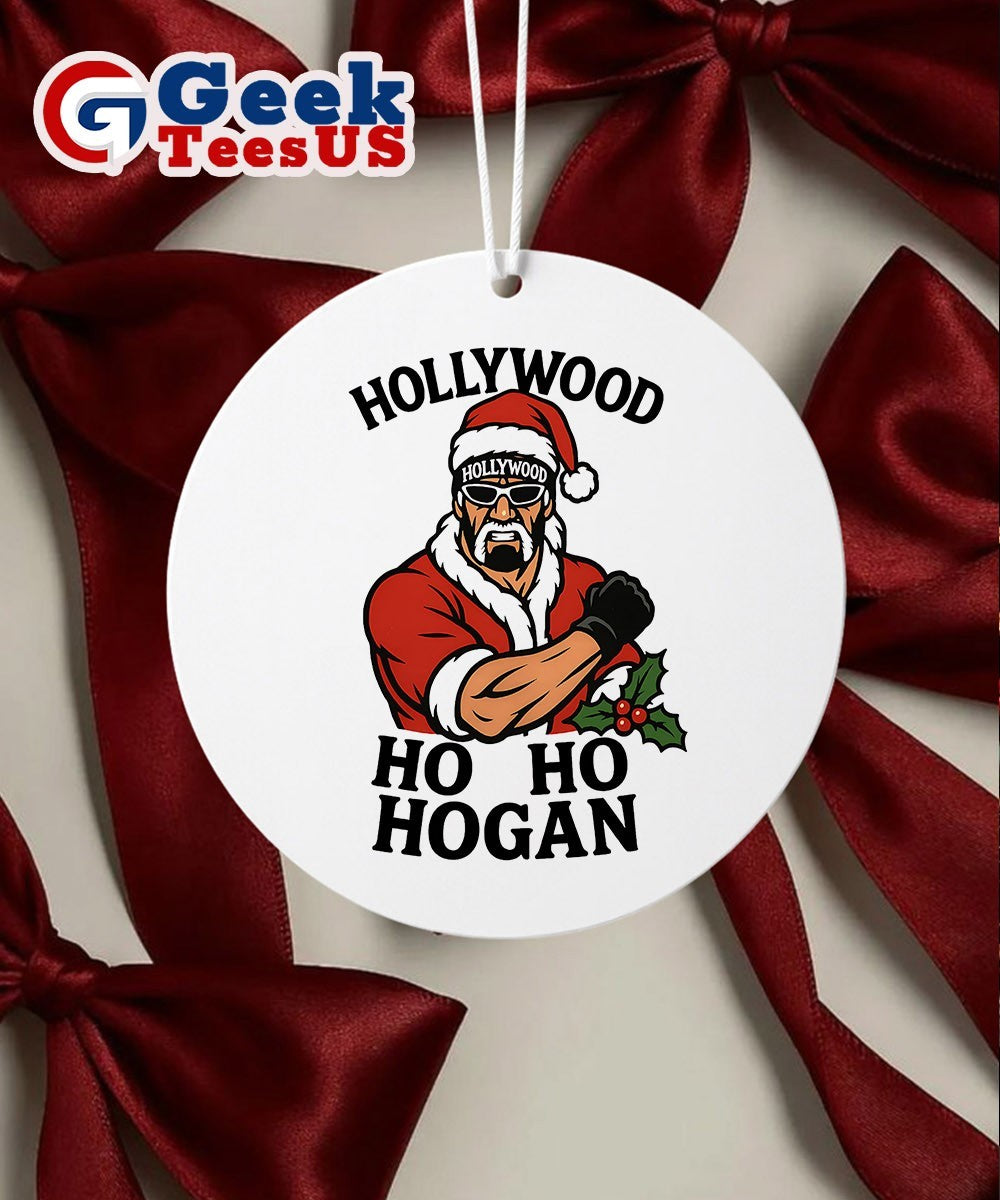 Hollywood ho ho Hogan Christmas Ornament
